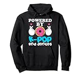 Powered By K-pop And Donuts Kpop Finger Heart Kawaii Donut Pullover Hoodie