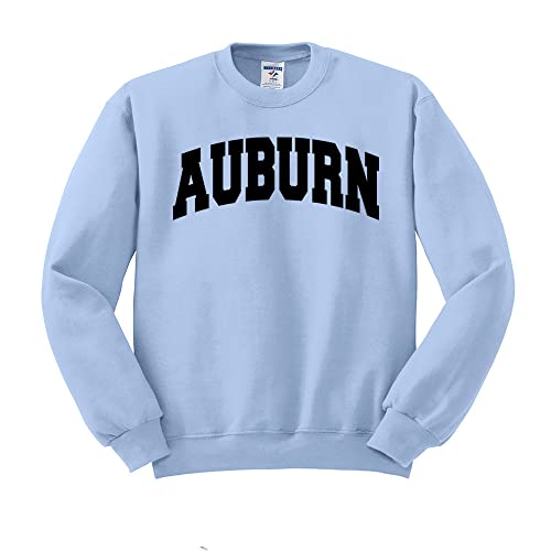 Auburn Collegiate Sweatshirt Unisex Medium Light Blue