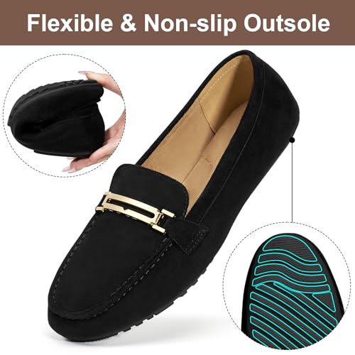 Image of Alicegana Loafers for Women Comfortable Business Work Driving Flats Shoes Casual Slip On Moccasins Penny Loafer 2026