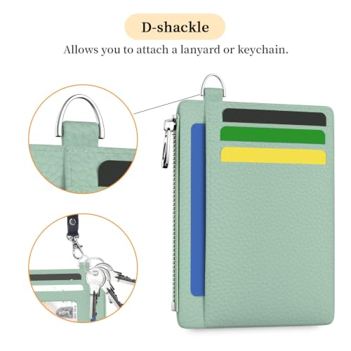 Image of Hancynir Minimalist Small Wallet Women Credit Card Holder, RFID Slim