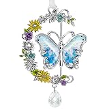 Laraine Butterfly Hanging Rotation Ornaments Charm Mom Mother's Day Butterfly Wind Chime Ornament Ch