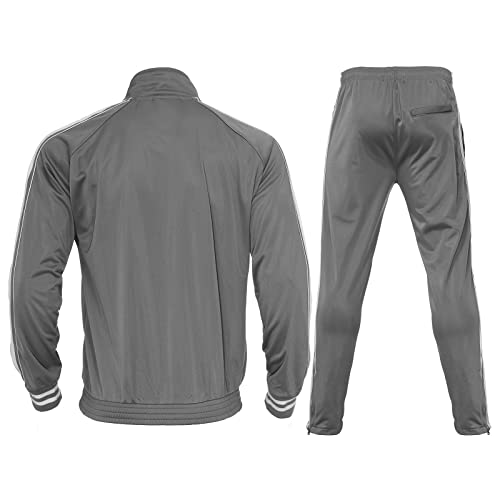Men's Tracksuits 2 Piece Long Sleeve Athletic Full Zip Sweatsuits Jogging Suits Set2