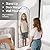 SCWF-GZ 57x20 Door Hanging Full Length Mirror, Floor (Height 5.7ft just Body in1.3ft) or Wall Mounted Metal Frame Arch Dressing Mirrors for Bedroom Bathroom Living Room 57 20 inch Black