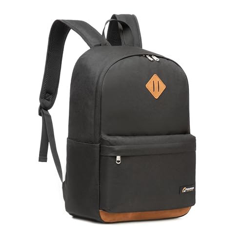 Travel Backpack, 17 Inch Laptop Backpack, Water Resistant College Bookbag, Large Capacity Computer Backpacks (Black)