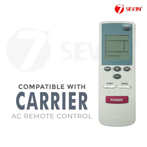 Image of 7SEVEN Compatible of Carrier Inverter Ac Remote Original Model 128 Suitable for Split Air Conditioner Ensure Each Key Function Match and Genuine Remotes Replicate Exactly for Better Performance