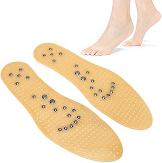 WearResistant Free Size with 18 Magnetic Points Pain Relief Magnet Therapy Insoles, Massage