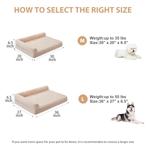 BFPETHOME Orthopedic Dog Beds for Large Dogs-Waterproof Sofa Dog Bed with Removable Washable Cover, Big Pet Bed with Waterproof Lining and Nonskid Bottom,Pet Bed for Large Dogs by BFPETHOME - Image 5