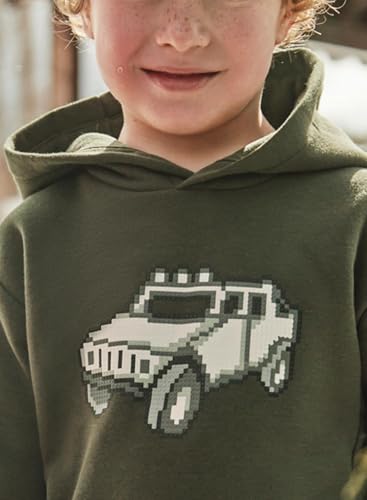 Mayoral Printed Pullover for Boys Moss2
