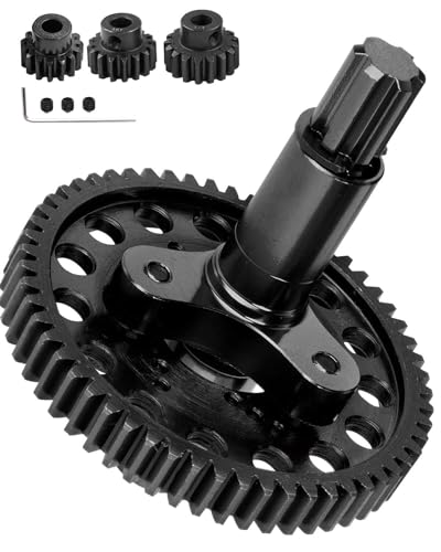 RCMYou Metal Spur Gear Slipper Clutch 57T(32dp) with 15T/16T/17T Pinions Gear Upgrades Part for Arrma 1/10 Granite/Senton/Big Rock/Vorteks 3s mega550,Kraton/Outcast 4S,Black