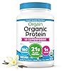 Orgain Organic Vegan Protein + 50 Superfoods Powder, Vanilla Bean - 21g Plant Based Protein, 8g Prebiotic Fiber, No Lactose Ingredients, Gluten Free, No Added Sugar, Non-GMO, 2.02 lb