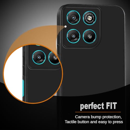 Image of Back Cover for Motorola Moto G67 Power 5G / G57 Power 5G | Full Camera Protection | Premium Liquid Silicon Case | Flexible Bumper Case for Motorola Moto G67 Power 5G / G57 Power 5G (Black)