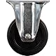 FIXED CASTER WITH BLACK RUBBER 50MM