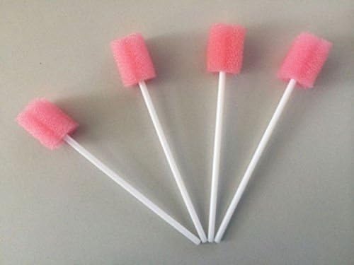 Miniatura 4 de Esponja desechable dental para el cuidado bucal, hisopos de limpieza dental para clínica oral, uso de limpieza rosa (100 unidades)
