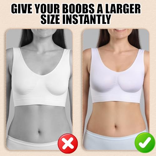 COMNICO 3 Paar BH-Einlagen Klebe BH-Pads Push Up Atmungsaktive BH-Cups Einsätze Herausnehmbare Bequeme Brustpolster für Frauen, Sport, Bikini, Badeanzug, Badeanzug, Kleid
