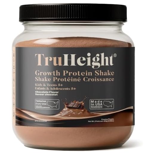 TruHeight Growth Protein Shake Ages 5+ (Chocolate) - Pediatric Recommended - Clinically Proven Nutrients, Vitamins, & Minerals for Kids, Teens & Young Adults - Immune Support, Powder Shakes & Snacks