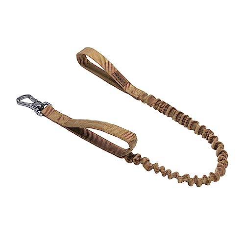 EXCELLENT-ELITE-SPANKER-Military-Bungee-Dog-Leash-Elastic-Leads-Rope-with-2-Padded-Control-Handle-for-Medium-and-Small-Dogs-Coyote-Brown - Cucciolini Doodles   EXCELLENT-ELITE-SPANKER-Military-Bungee-Dog-Leash-Elastic-Leads-Rope-with-2-Padded-Control-Handle-for-Medium-and-Small-Dogs-Coyote-Brown