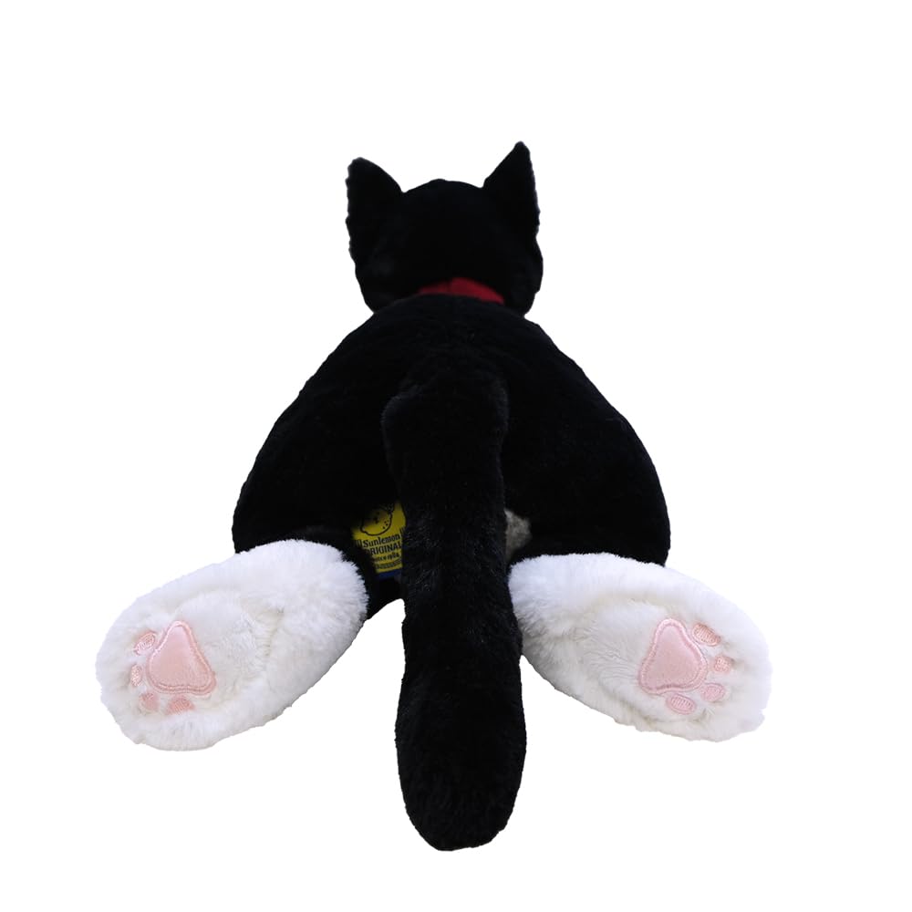 Amazon.co.jp: サンレモン ひざねこ ハチワレ M 16×47×15cm ぬいぐるみ