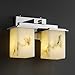 Justice Design Group FAL-8672-15-MBLK LumenAria Collection Montana 2-Light Bath Bar