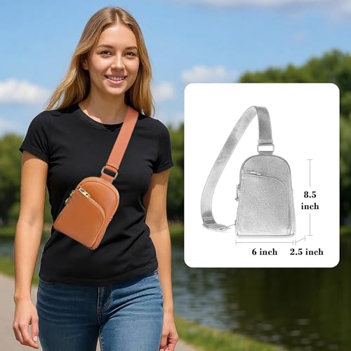 Image of INICAT Small Travel Purse,Anti Theft Crossbody Bag for Women | RFID Blocking, 8 Card Slots,Secure Back Zipper Pocket,Sling Style