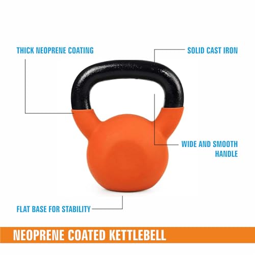 Image of Amazonbasics Neoprene Coated Solid Kettlebell for Gym Exercises