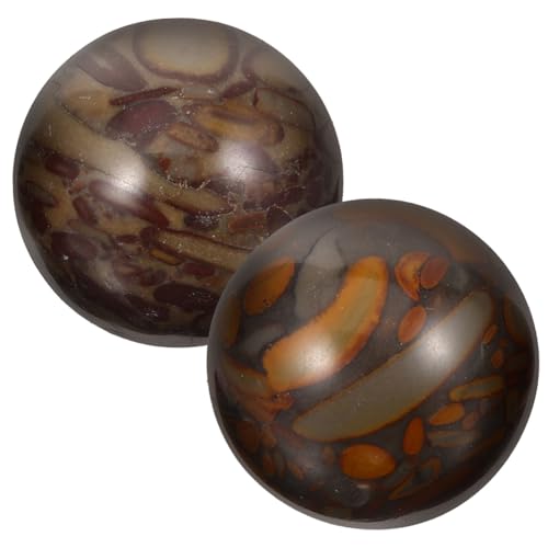 BCOATH Small Stone Balls for Hand Massage Multi-Function Balls Hand Massaging Balls Decorative Handballs Palm Massage Ball