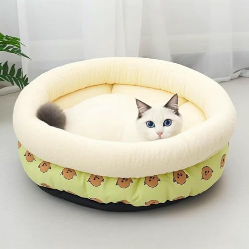 Lit pour chaton et petit chien vert panier coupe-vent lit chiot 45x45x17cm - 3