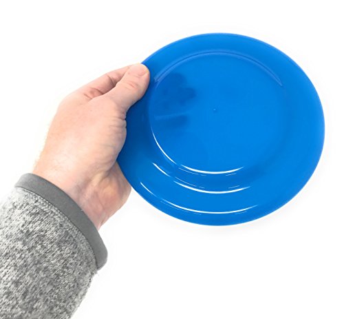 36 Bulk 7\" Low-Cost Colorful Plastic Flying Discs or Party Plates - Ideal for Birthday Parties, Beach Days and Luaus, Crafting and DIY Projects