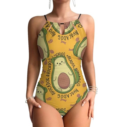 Contrôle ventre maillot de bain une pièce avocat mignon galbant pour la plage