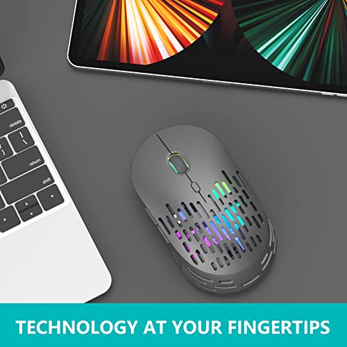 Bamcoo Wireless Mouse, Bluetooth Mouse Rechargeable, 2.4G Wireless Laptop Mouse With Usb & Type-C Receiver, 3 Adjustable Dpi, Optical Wireless Computer Mice For Macbook, Notebook, Pc, Desktop #TOP7