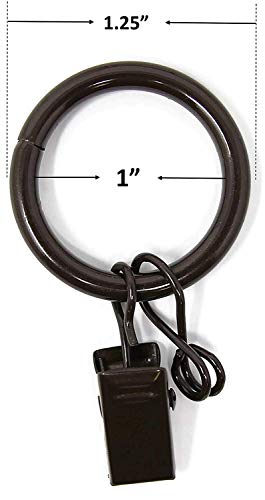 Spotblinds 30 Inch Clear Acrylic Wand With Café Curtain Ring 1 Piece Pack (Oil-Rubbed Bronze Café Ring) #TOP2