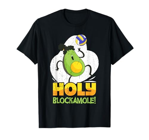 Holy Blockamole Volley Match Block Avocado per Uomini Donne Maglietta