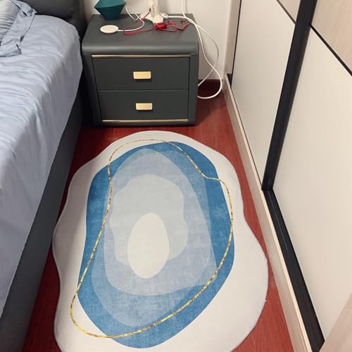 �k�� ���փ}�b�g ���� ���O �s�K���ȃG���A���O�A���ۓI�Ȍ���J�[�y�b�g�ȉ~�`�̃C�~�e�[�V�����J�V�~�A���O �L�b�`���}�b�g(B,160x230cm(5.2x7.5ft))