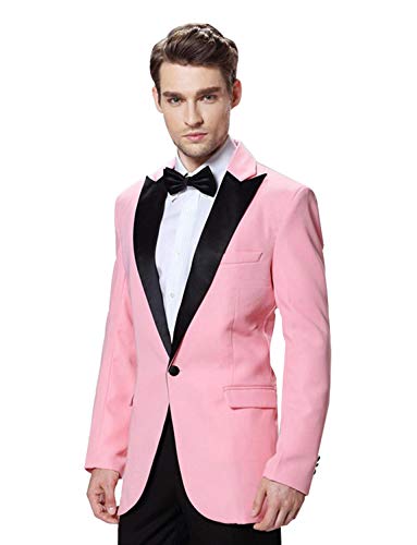 Veste Homme à Revers en Pointe Kromoc : Manteau Chic un Bouton de Luxe
