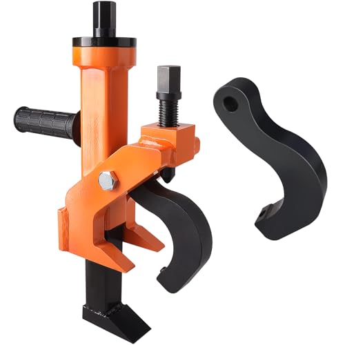 Image of Pneumatic Tire Bead Breaker Tool - Heavy Duty Bead Buster for Tractor, Farm, Car, ATV & RV Tires - On-Wheel Maintenance Tool with Dual Set Screws for Secure Grip (Orange(Pneumatic))