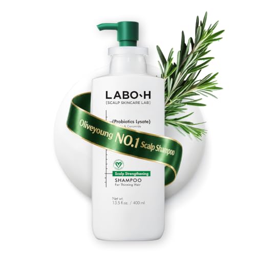 LABO.H Scalp Strengthening Shampoo for Hair Growth &amp; Anti-Loss, 13.5 Fl. oz