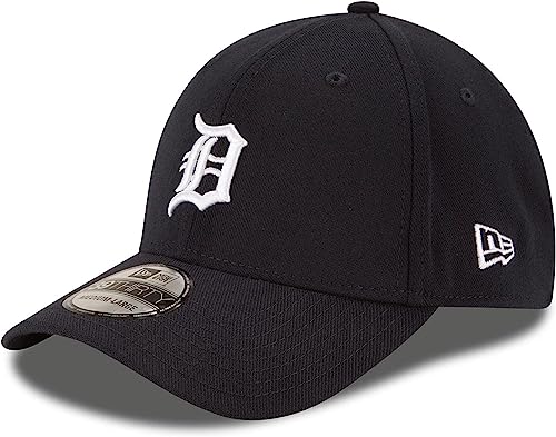 New Era MLB Team Classic 39Thirty Stretch Flex Fit Hat Cap, Detroit Tigers, M-L