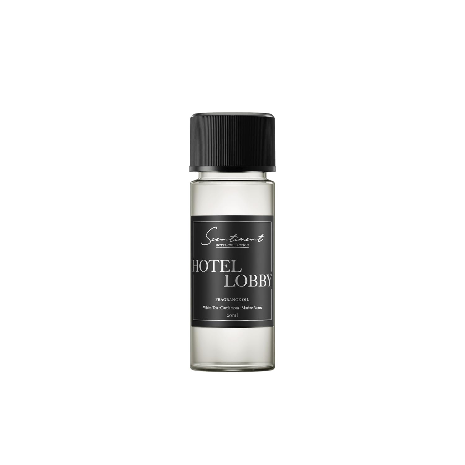 Scentiment Diffuser Oil - Hotel Lobby | Aromatherapy Fragrance |Inspired by 5-Star Hotels | Luxurious Scent with Notes of White Tea, Bergamot, Orange Blossom, Amber & Marine |20ml