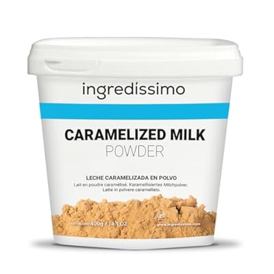 INGREDISSIMO  Leche Caramelizada en Polvo  Bote 400gr  Sin Gluten  Aporta Sabor Natural y Color para Cocina Creativa y Repostería Gourmet