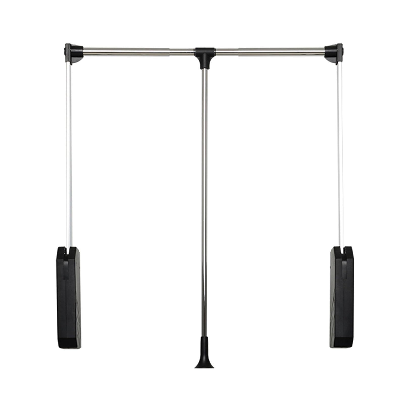 AYCDL Pull Down Closet Rod,Silent Buffer Closet Pull Down Rods Hanger,Hanging Lift Clothes Wardrobe Rail,Adjustable Width,Bearing Capacity 30 Kg,510-660mm,510
