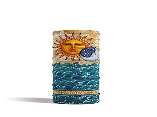 Ocean Sunrise Art Gaiter Face Scarf by Artist Dan Morris2