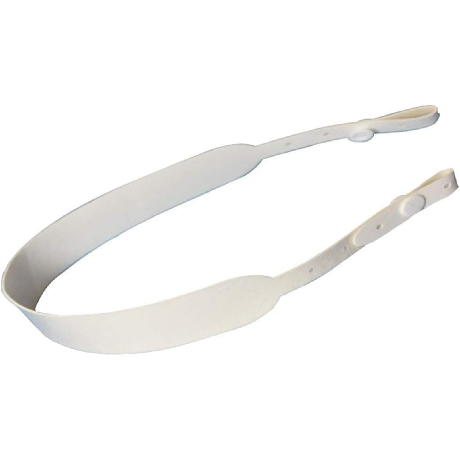 Gnbow White Pvc Tracheotomy Tube Fixing Strap, Adjustable Tracheotomy Ties, Tracheostomy Fixed Device, Mother Button, Tracheostomy Trach Collar For Post Neck Surgery, 1Pcs