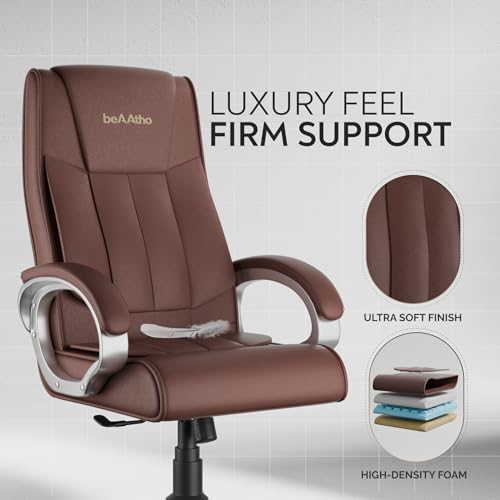 beAAthoยฎ Berlin Orthopedic Boss Chair with 3-Years Warranty B-Brown - Image 6