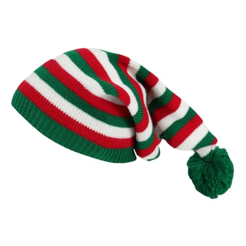 ニット製クリスマス帽子 | 女性用かわいいサンタフェスティブ ハット,屋外 寒冷地 アクセサリー 男女兼用 色とりどりのニットデザイン イブ イベント 集会向け