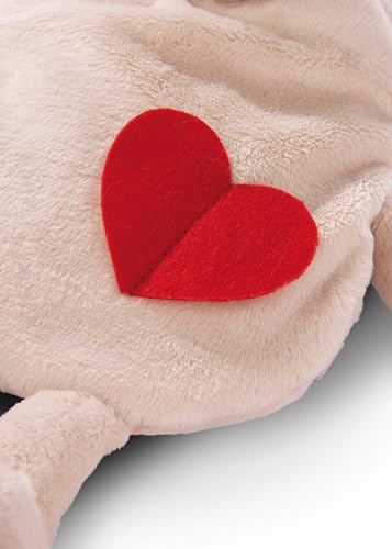 Wärmflasche Hund 300ml 34cm figürlich beige - 2 in 1 - Weiches Kuscheltier & Wärmflasche für Mädchen & Jungen - Plüschtier Bettflasche ab 10 Monate
