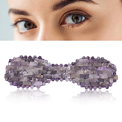 Jade Eye Mask, Amethyst Eye Pad Jadestone Eye Pad Jade Edema Improving Dark Circle Jadestone Eye Patch Fitting Comfort Eye Covers for Men Women
