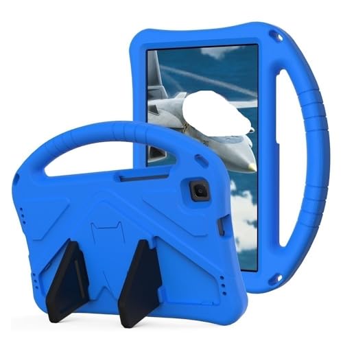 Coque Samsung Galaxy Tab A9 8.7 EVA bleu avec support rotatif portable