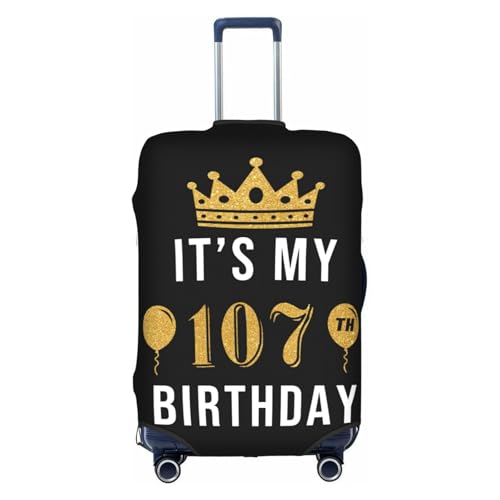 Travel Luggage Cover It‘s My 107th Birthday Fashion Washable Baggage Suitcase Protector Fit For Luggage Small - Main Image