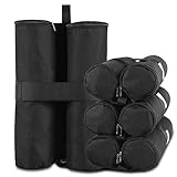 4-Pack Canopy Weights Sand Bags for Canopy Tent, Ohuhu Heavy Duty Weight Bags Sandbag for Pop Up Canopy Tents, Gazebo Weights for Instant Outdoor Sun Shelter Canopy Legs (Bag Only, Sand Not Included)