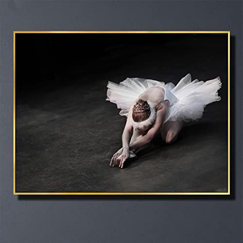 Tableau de danseuse classique gris pour une décoration de maison moderne et épurée