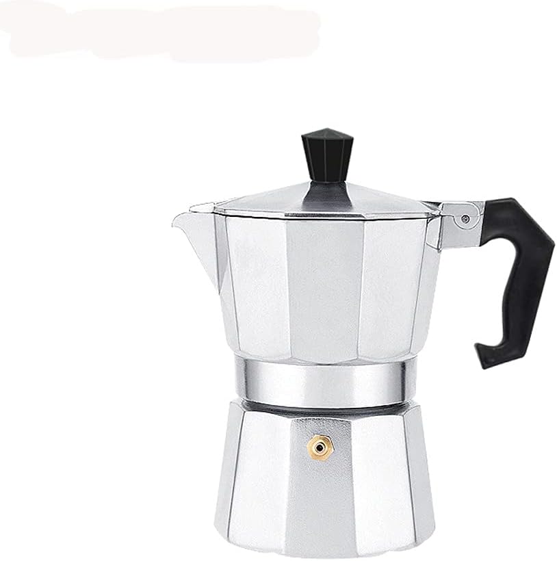 Coffee Maker Pot Aluminum Mocha Espresso Percolator Pot Coffee Kettle Cafetera Home Outdoor (Size : 12 cup/600ml) (OneColor 3 cup/150ml)